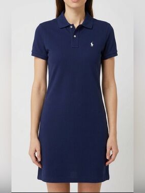 RALPH LAUREN MESH MINI POLO DRESS